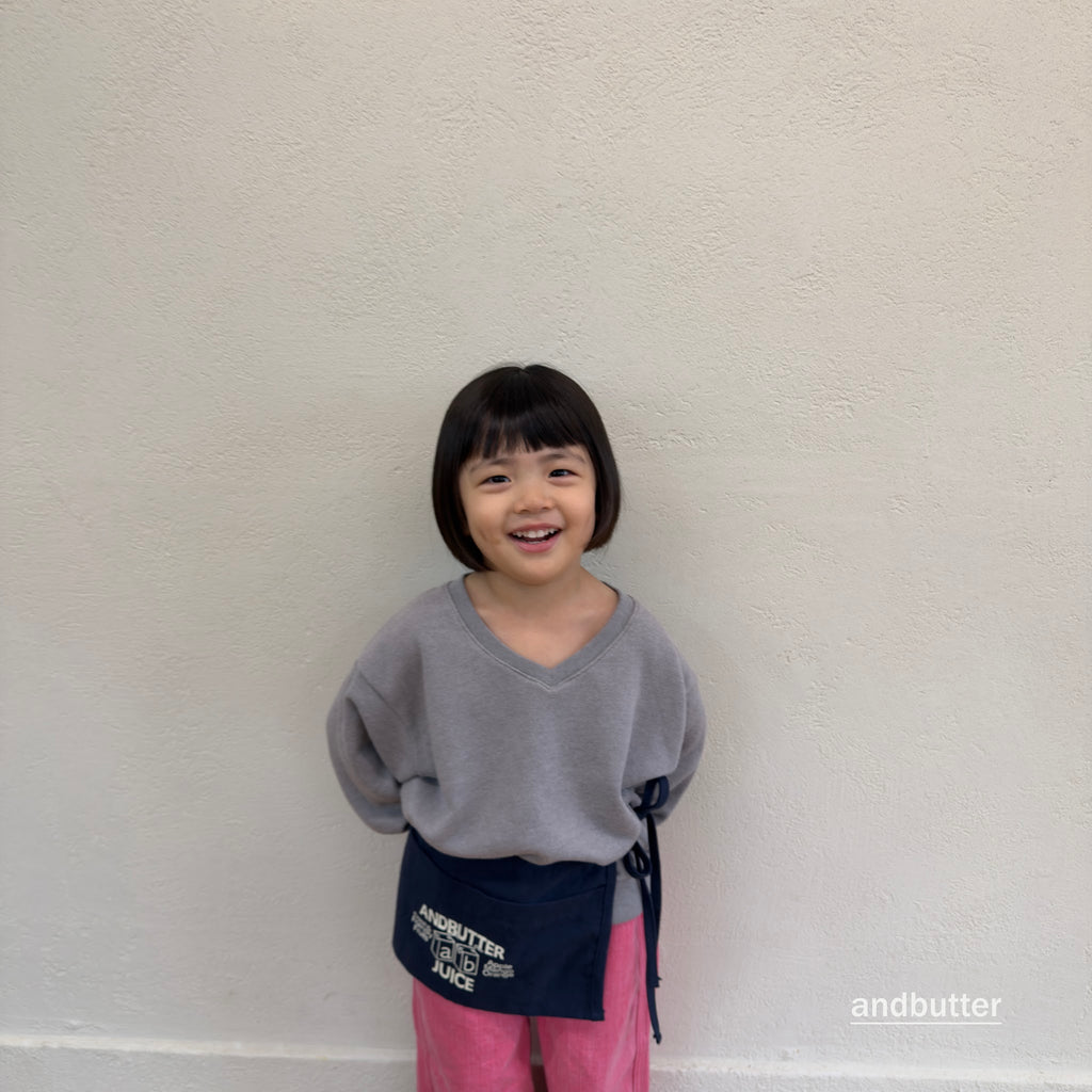andbutter Soft V-Neck Sweatshirt