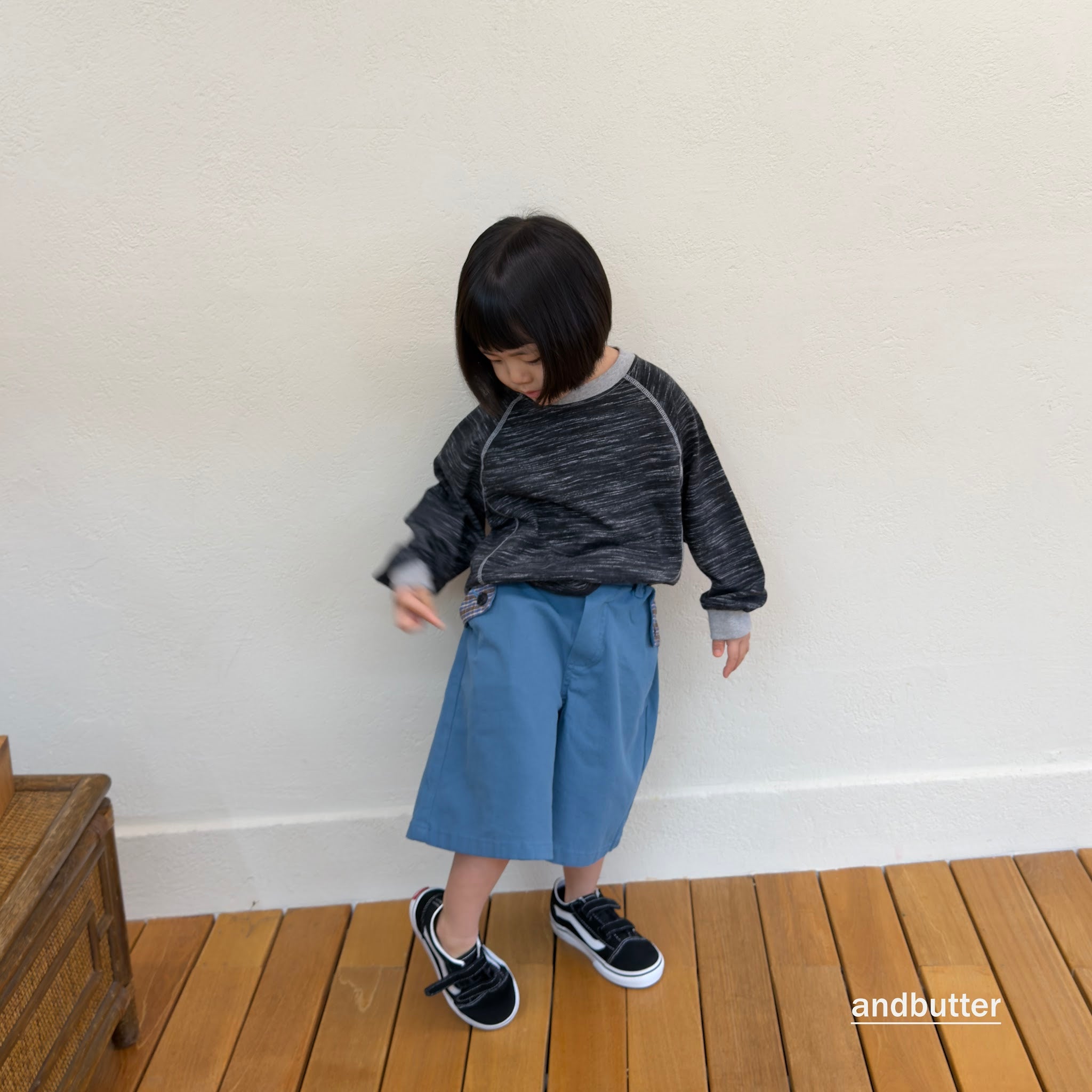 andbutter Hidden Check Bermuda Pants