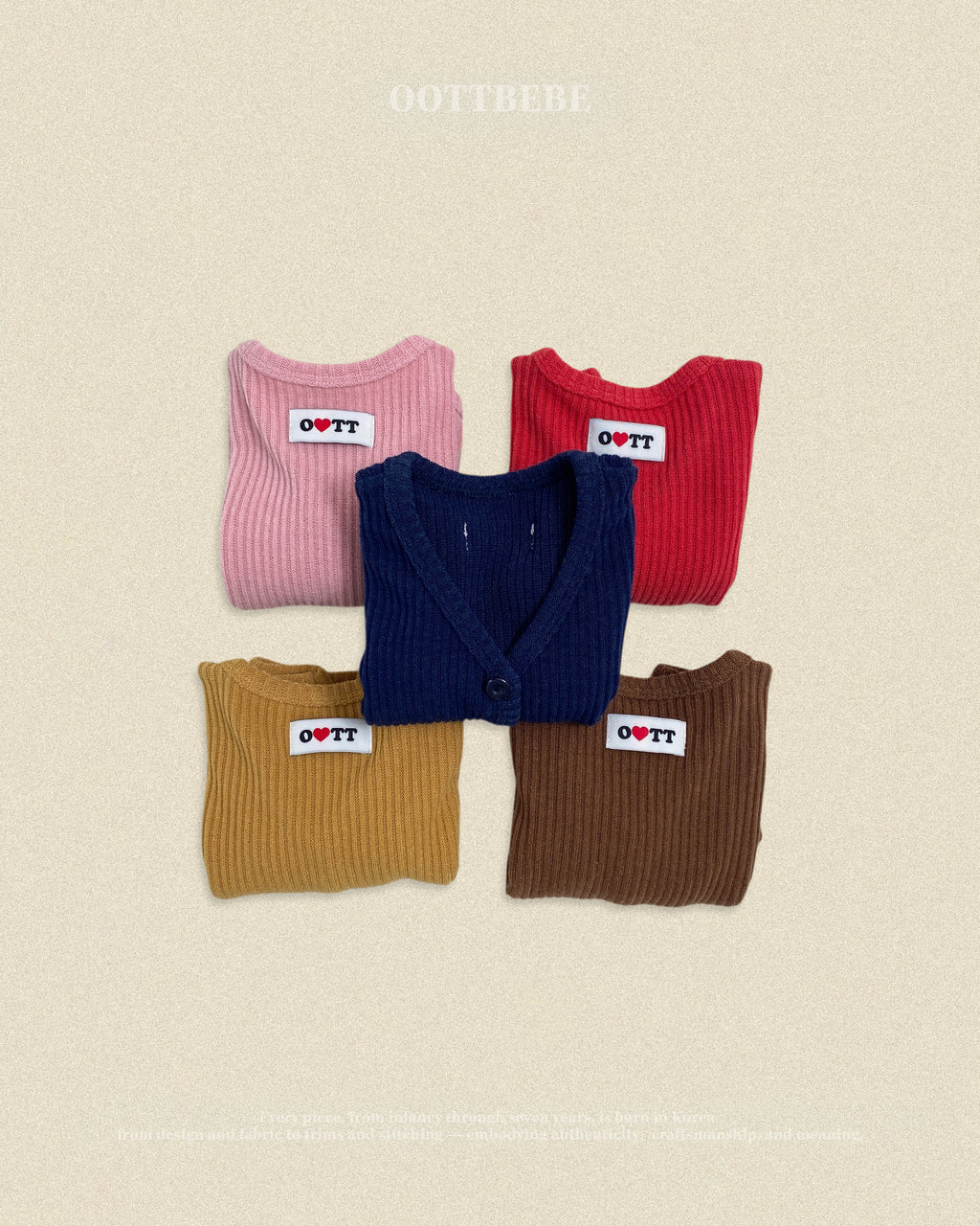 Oott Bebe Haribo Ribbed Cardigan