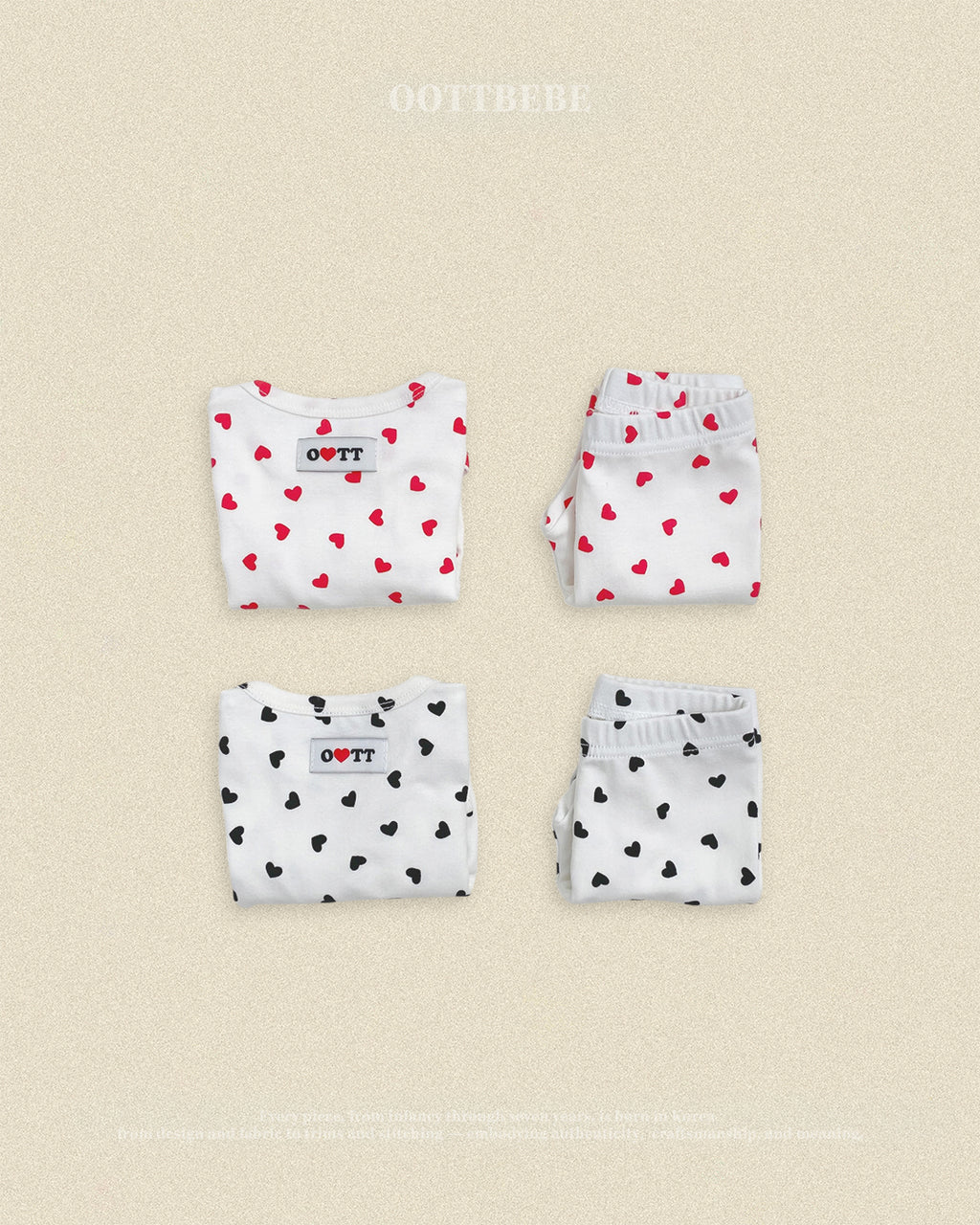 Oott Bebe Petit Heart Loungewear