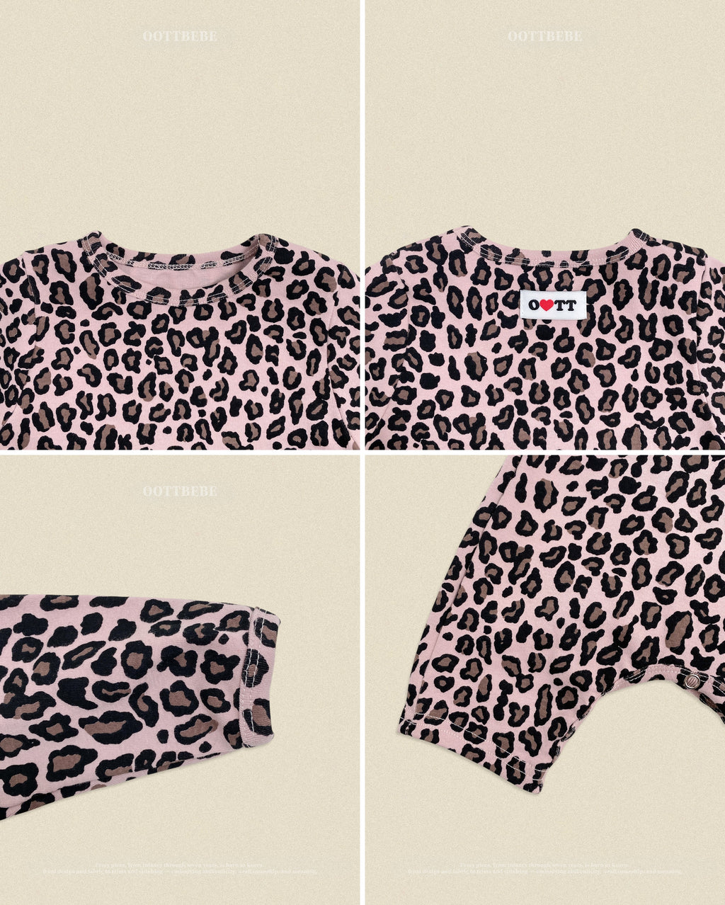 Oott Bebe Little Hoppy Bodysuit Bonnet Set
