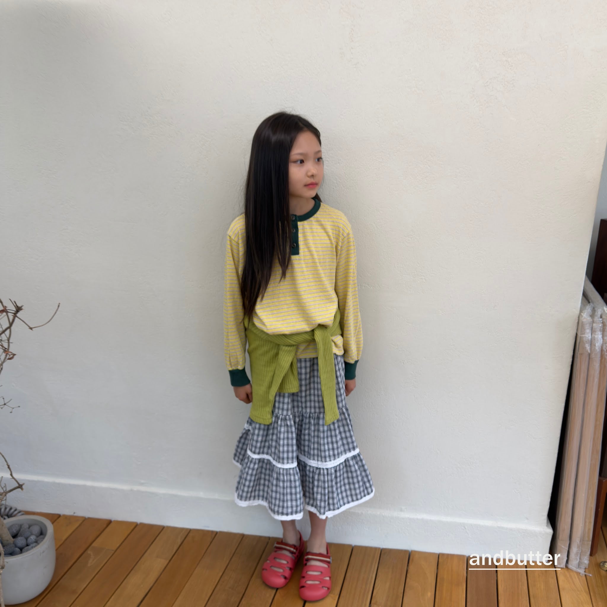 andbutter Stripe Henley T-Shirt