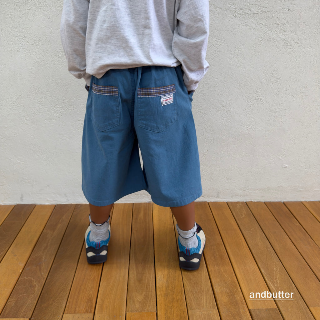 andbutter Hidden Check Bermuda Pants