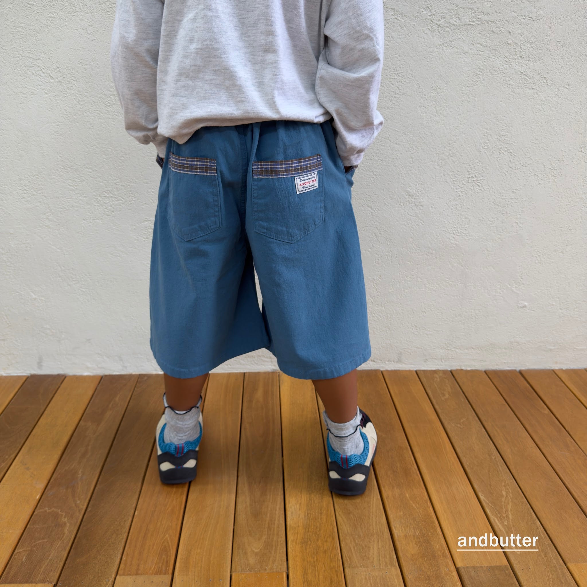 andbutter Hidden Check Bermuda Pants
