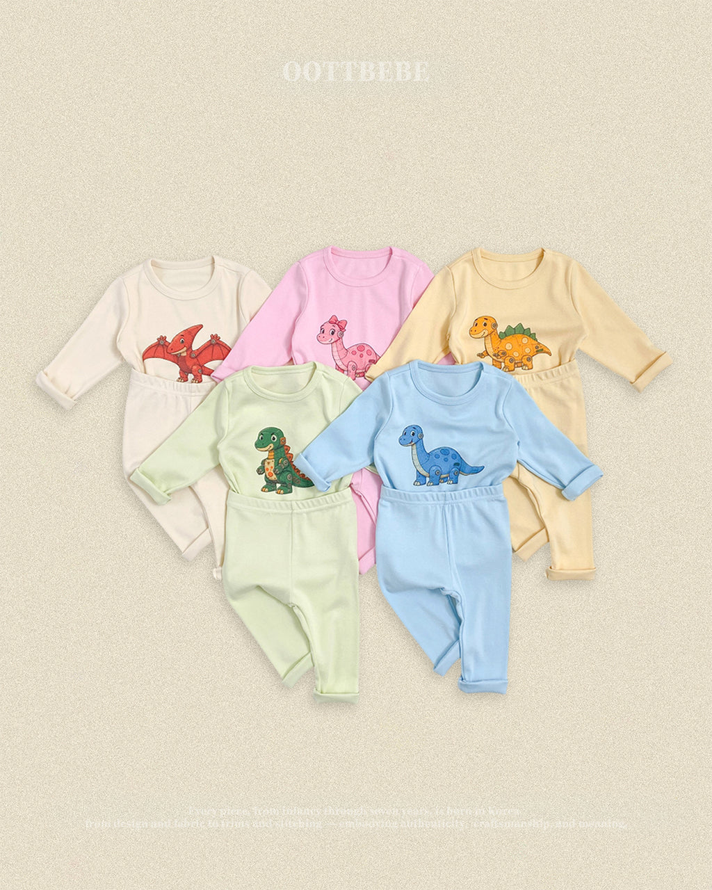 Oott Bebe Robot Dinosaur Loungewear