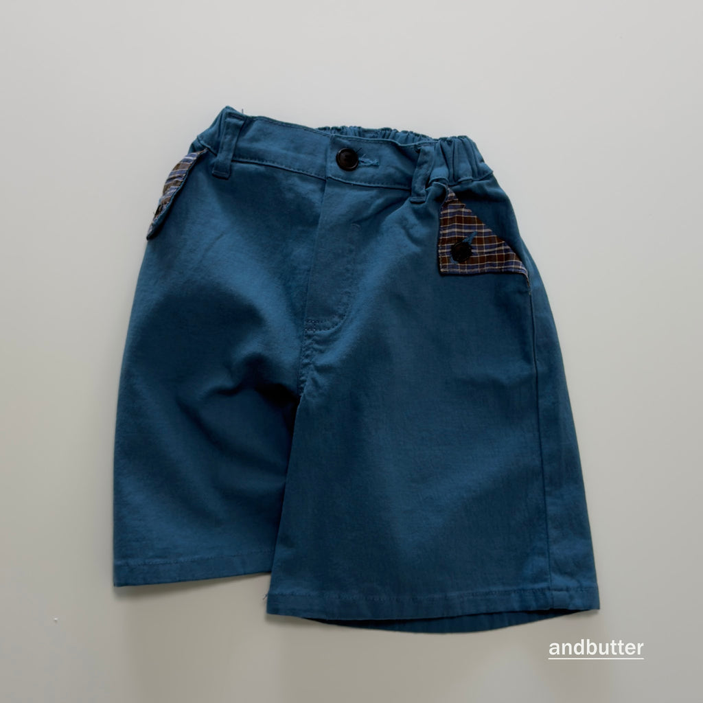 andbutter Hidden Check Bermuda Pants