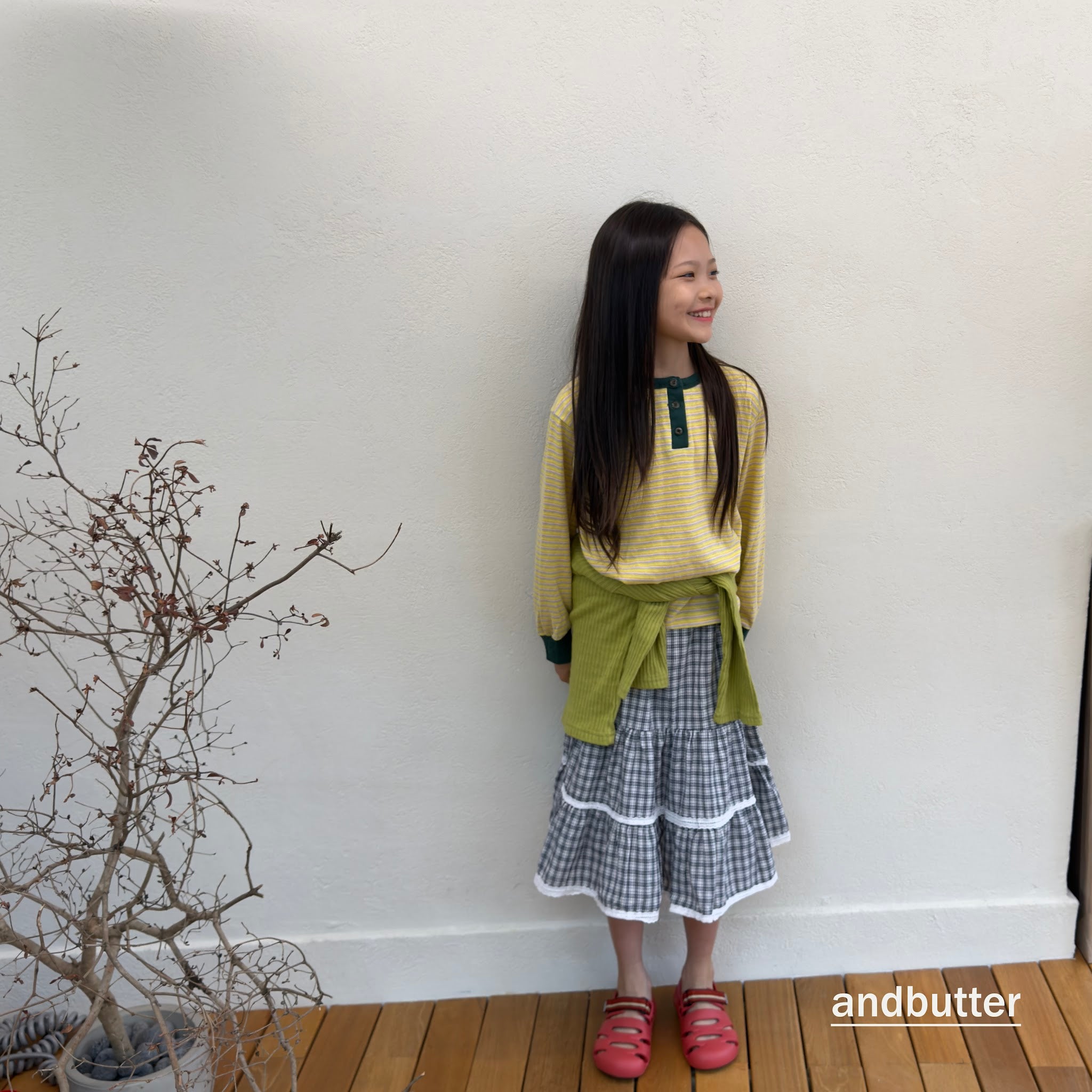 andbutter Stripe Henley T-Shirt