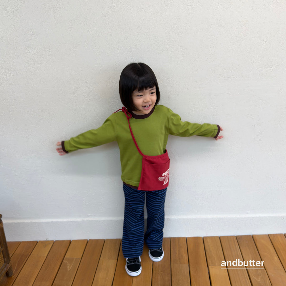 andbutter Button Flare Pants