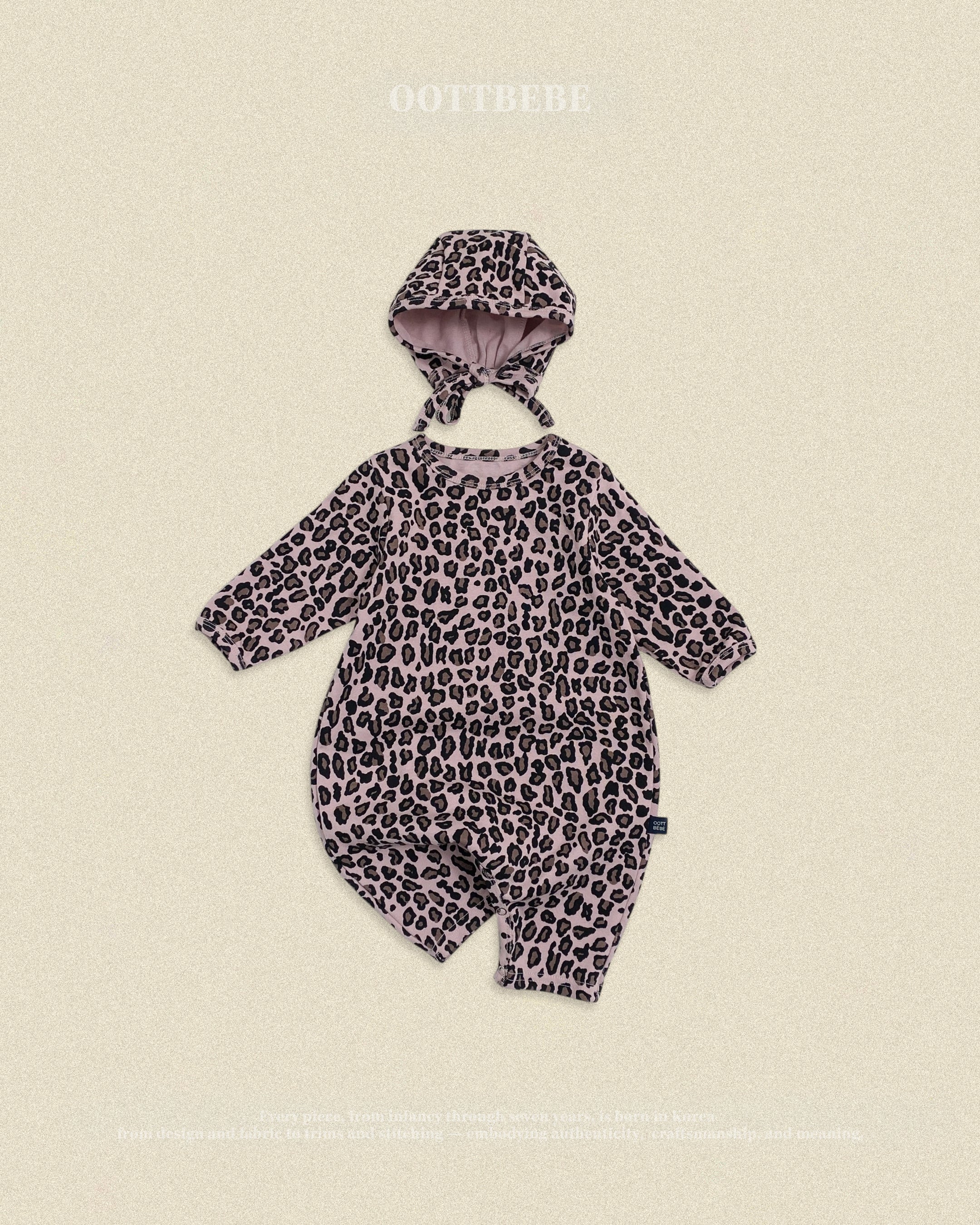 Oott Bebe Little Hoppy Bodysuit Bonnet Set