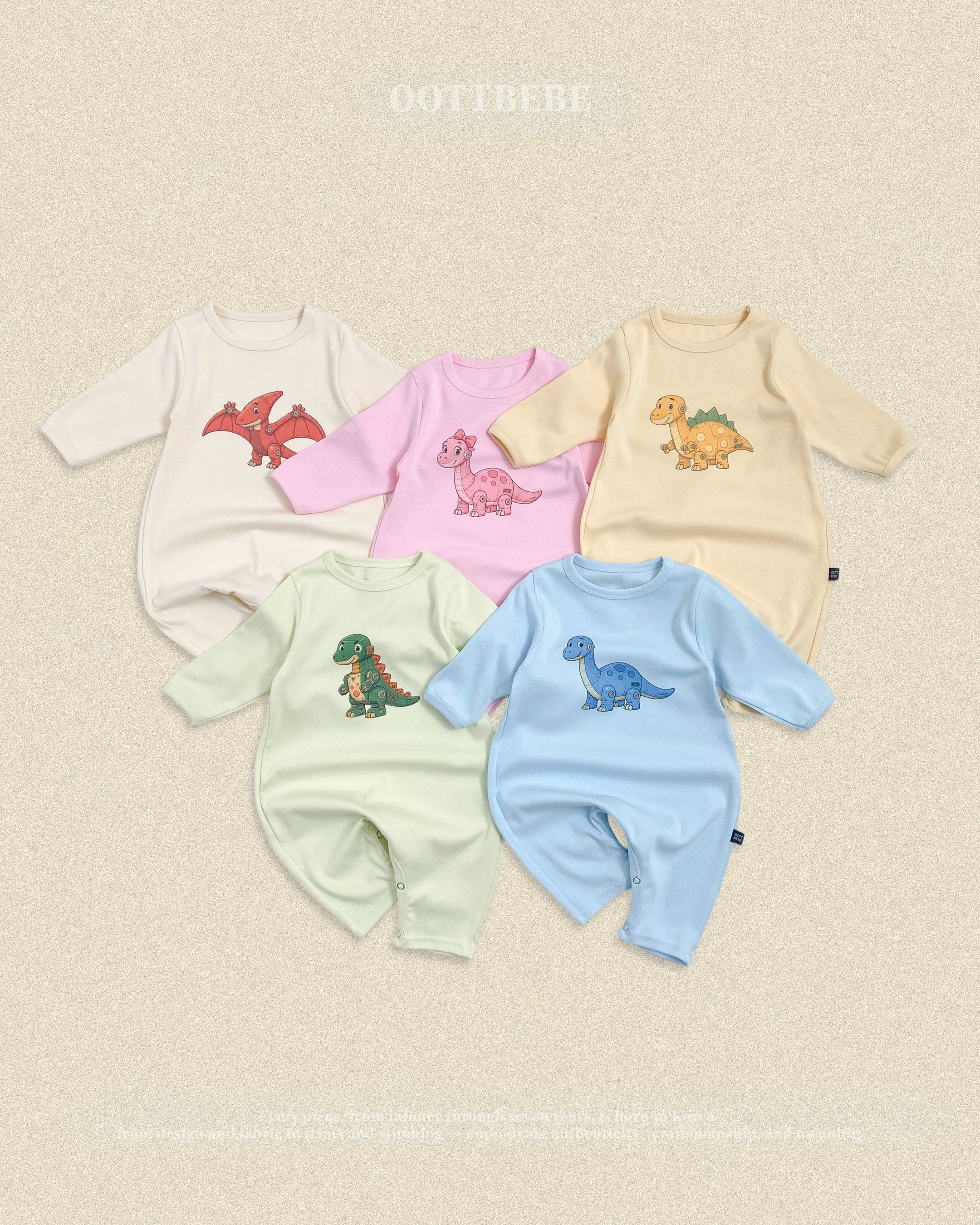 Oott Bebe Robot Dinosaur Bodysuit