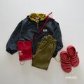 andbutter Color Neck Anorak