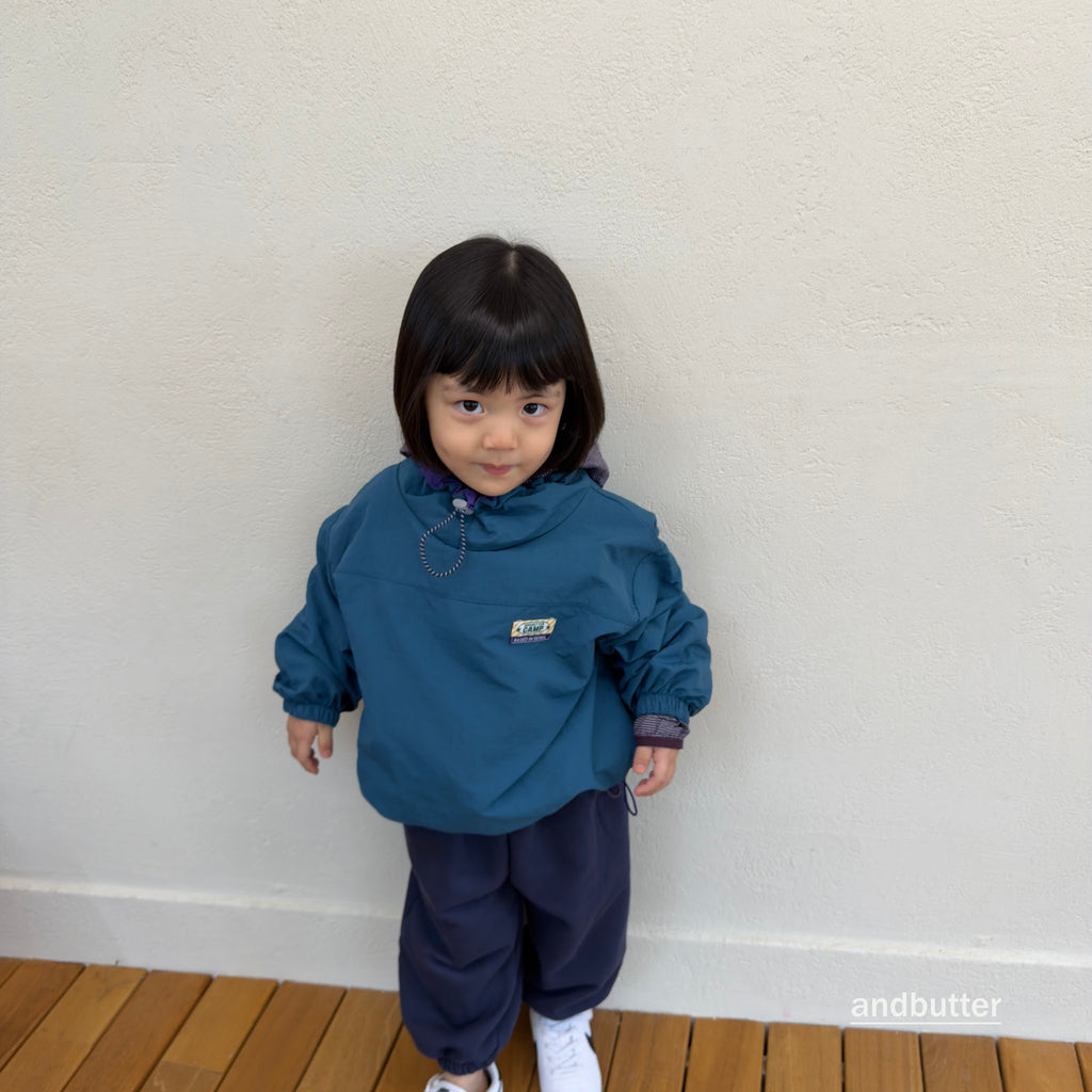 andbutter Color Neck Anorak