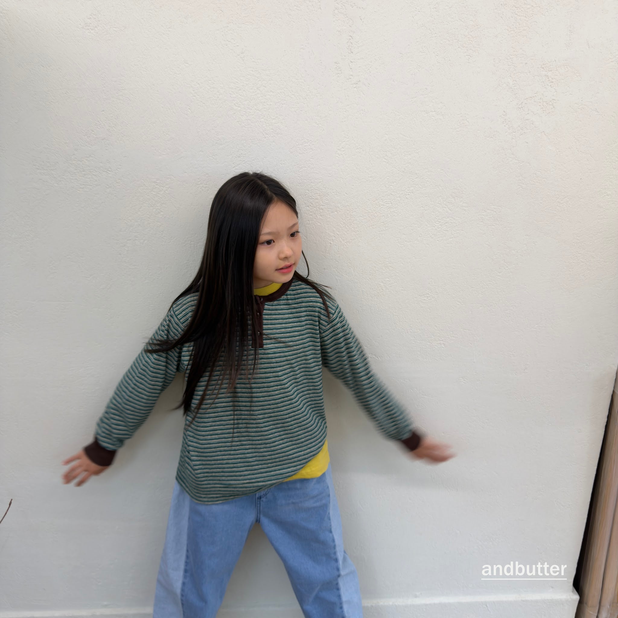 andbutter Stripe Henley T-Shirt