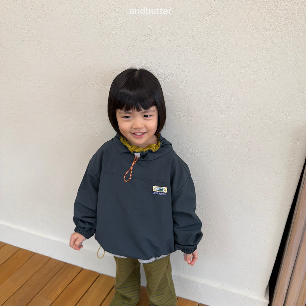 andbutter Color Neck Anorak