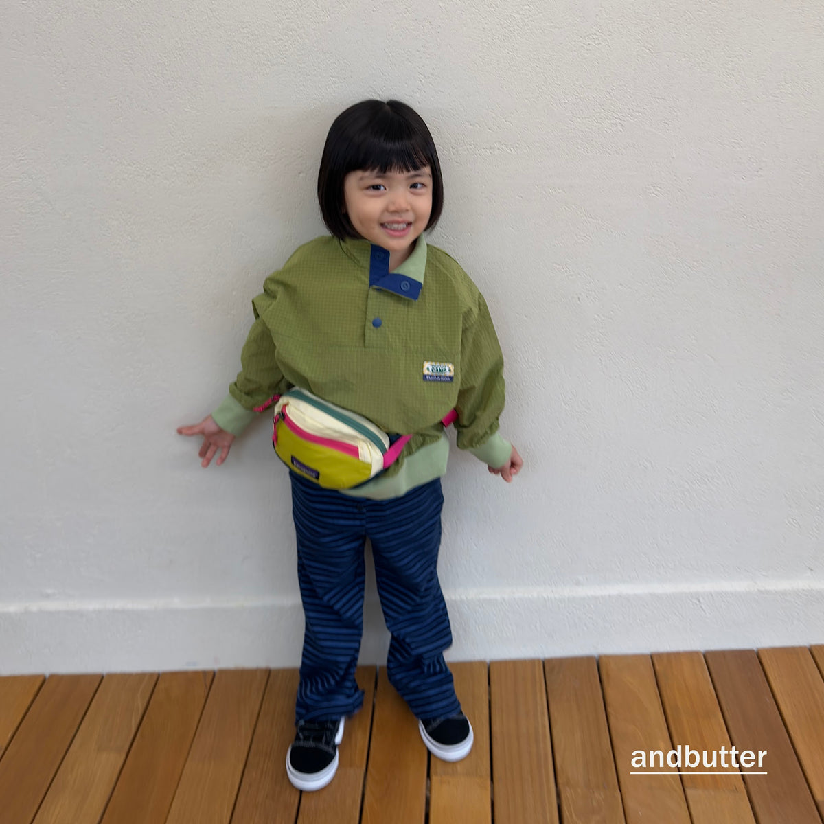 andbutter Button Flare Pants