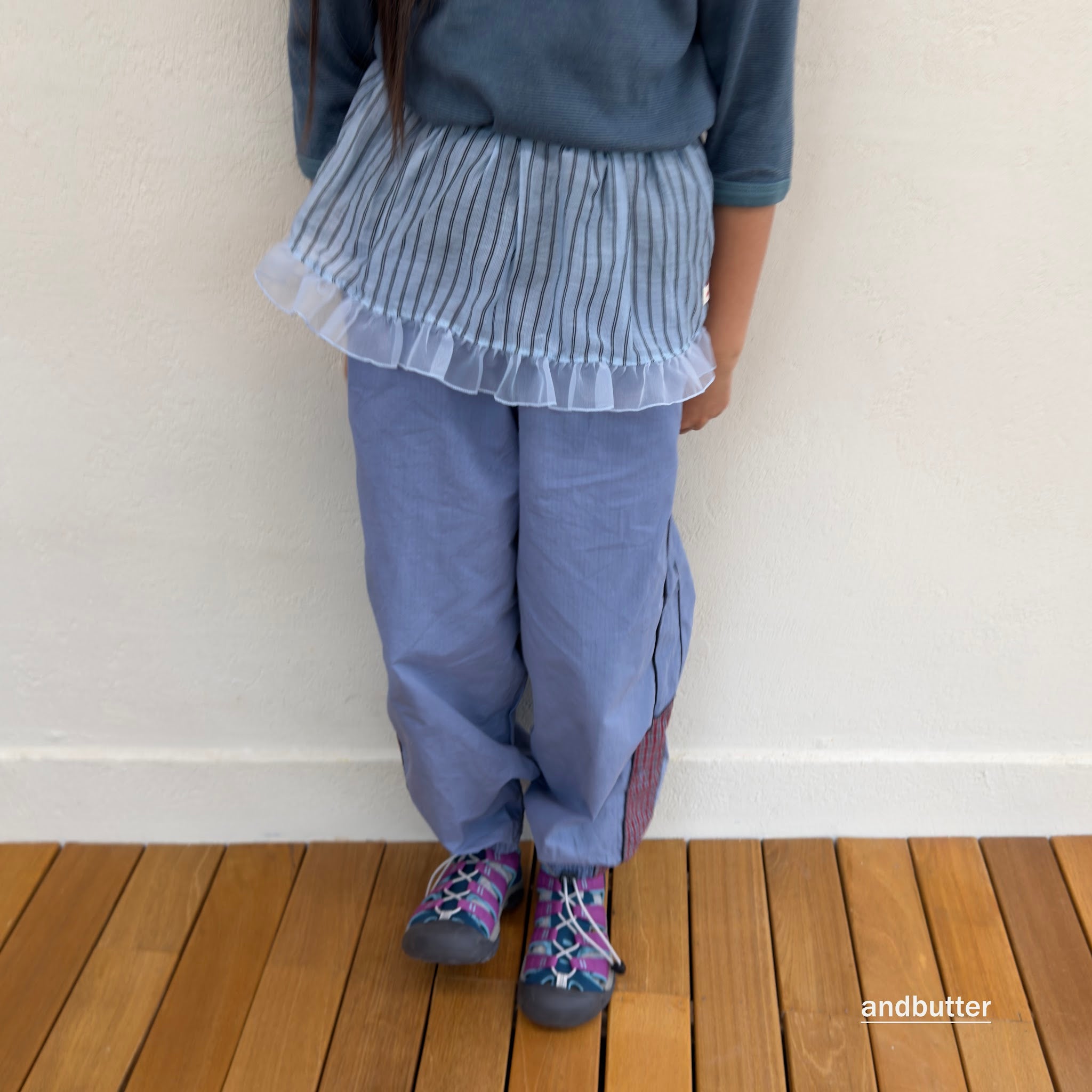 andbutter String Stripe Skirt
