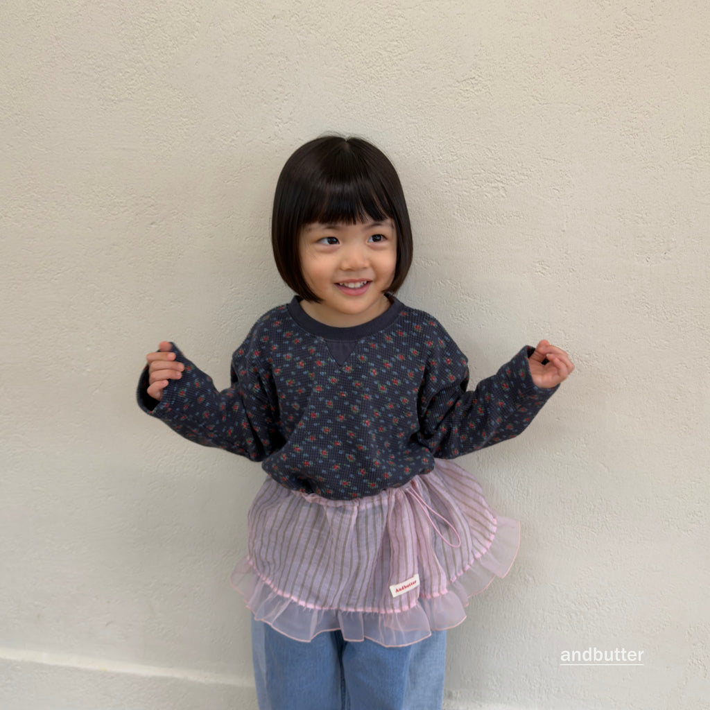 andbutter String Stripe Skirt