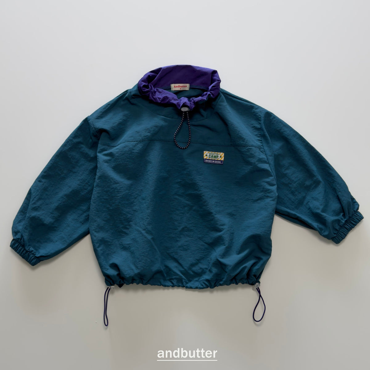 andbutter Color Neck Anorak
