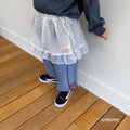 andbutter Wrinkle Dot Layered Skirt