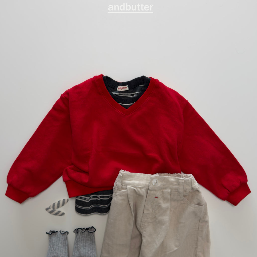 andbutter Heart Pocket Stripe T-Shirt