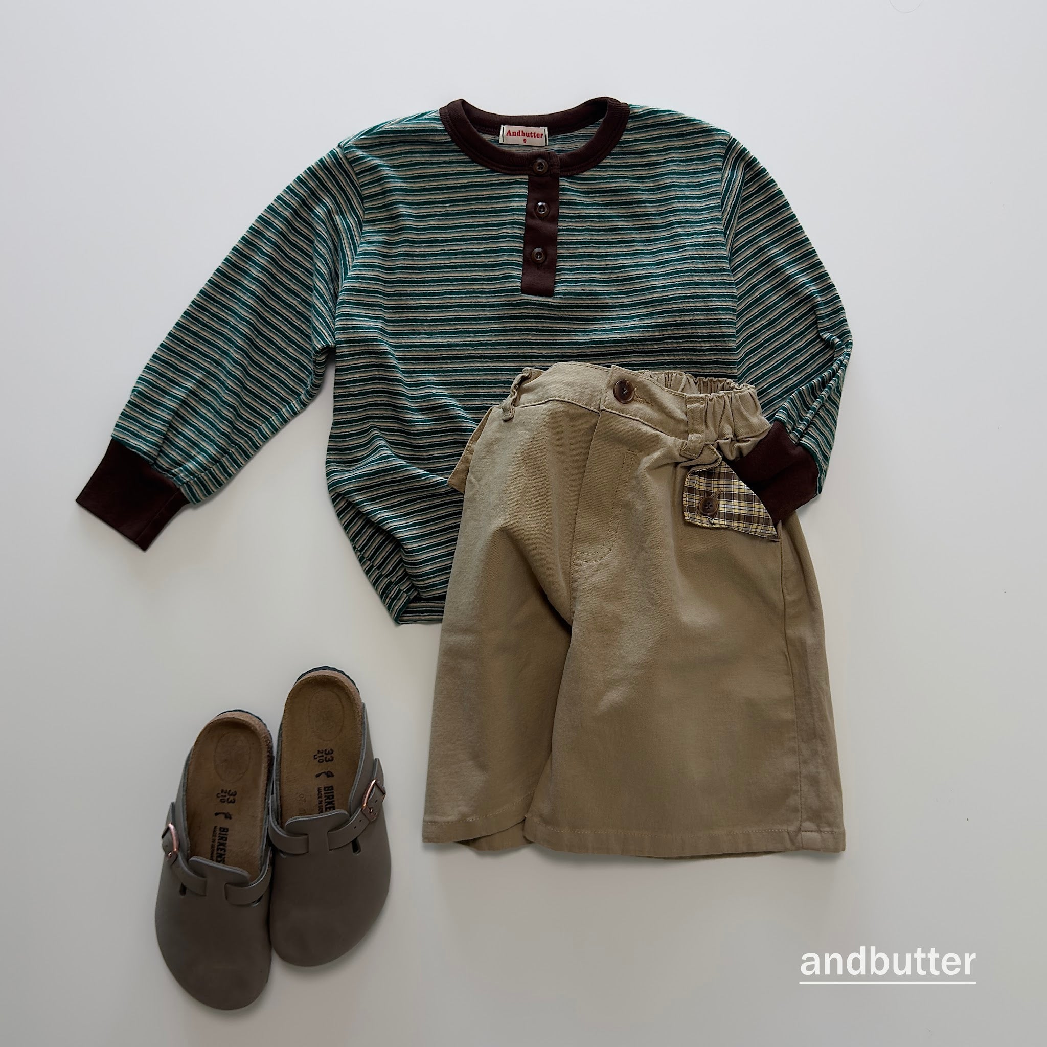 andbutter Stripe Henley T-Shirt