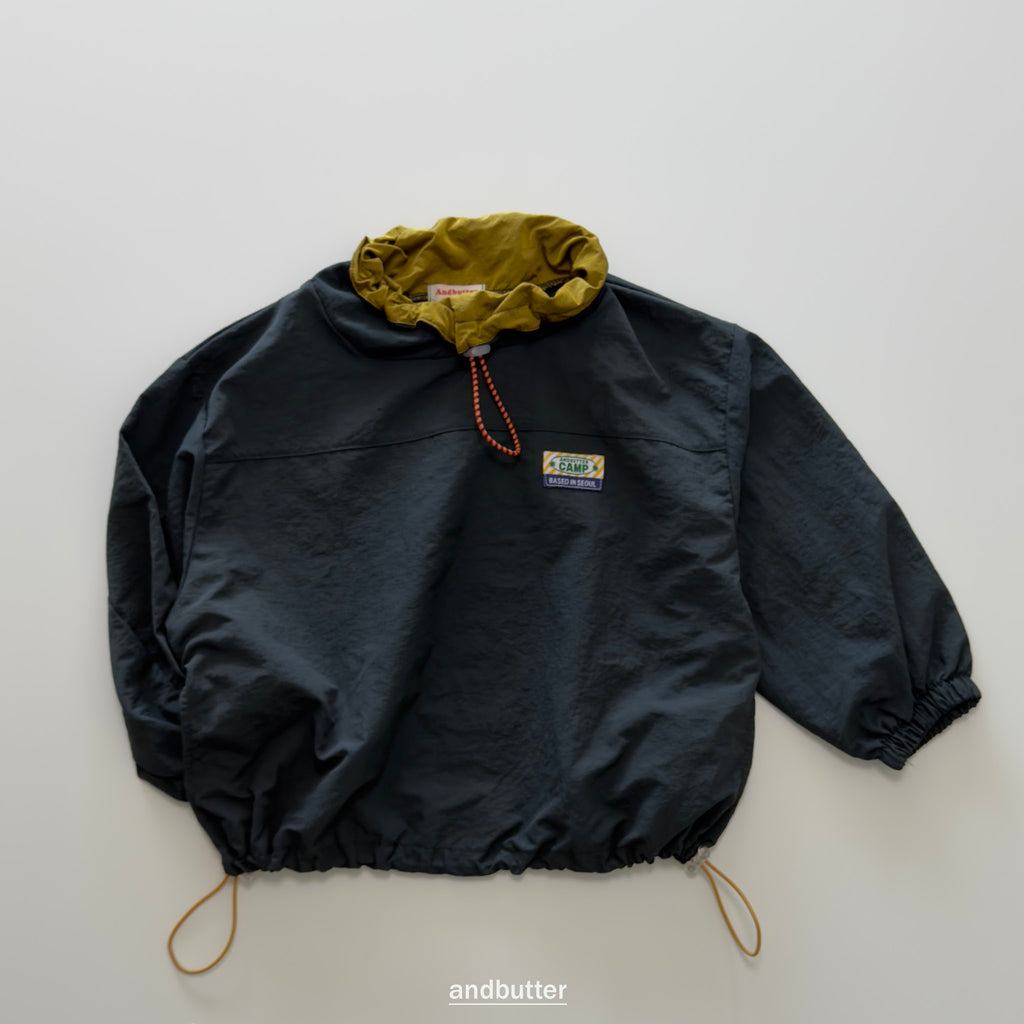 andbutter Color Neck Anorak