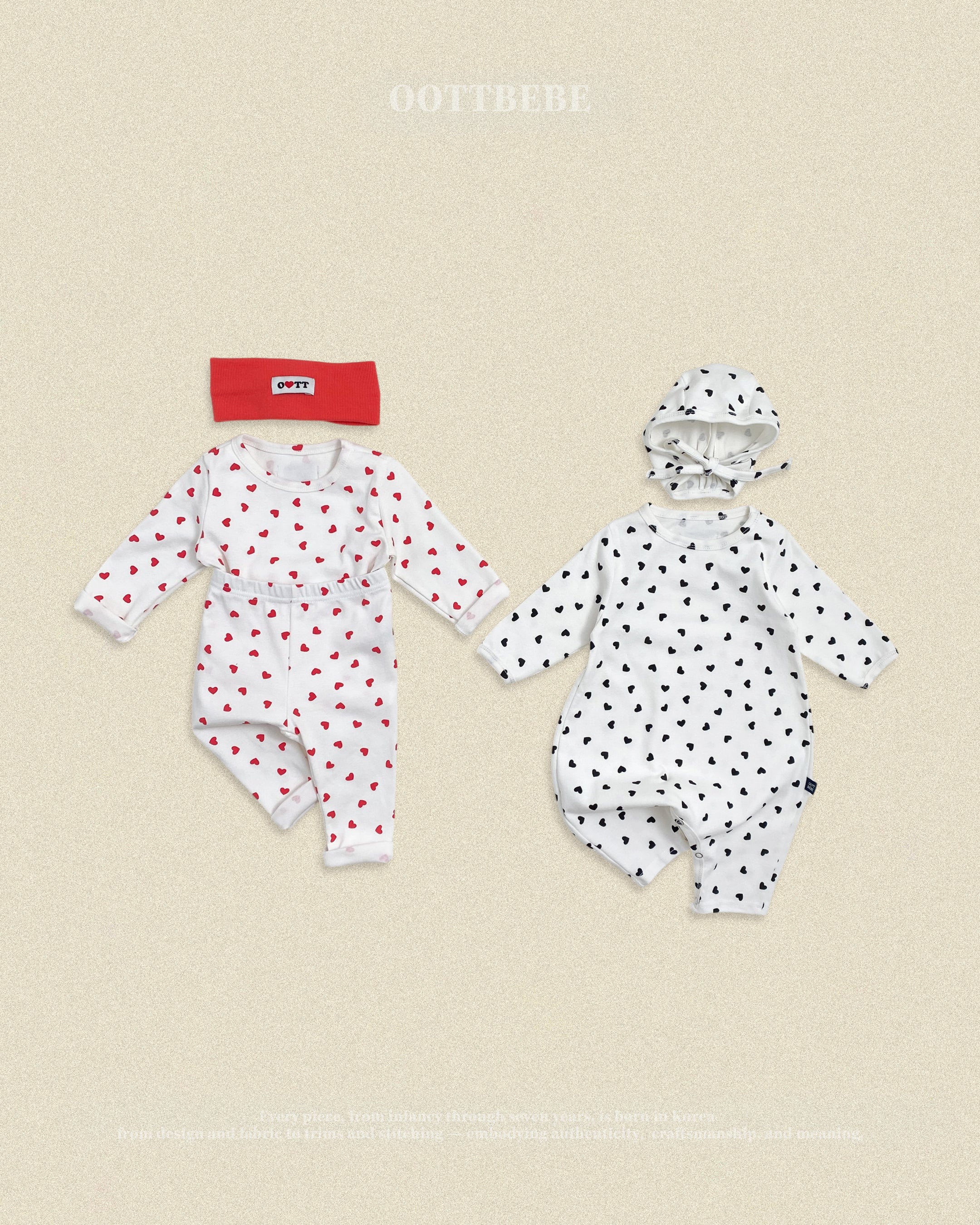 Oott Bebe Petit Heart Loungewear
