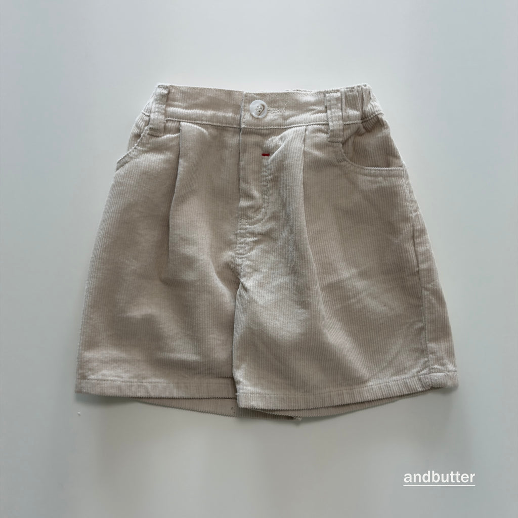 andbutter Heart Corduroy Shorts