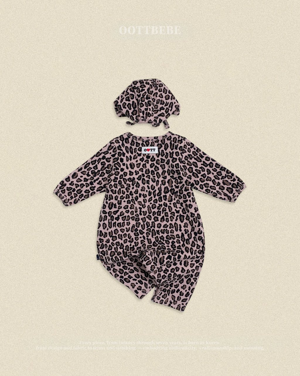 Oott Bebe Little Hoppy Bodysuit Bonnet Set