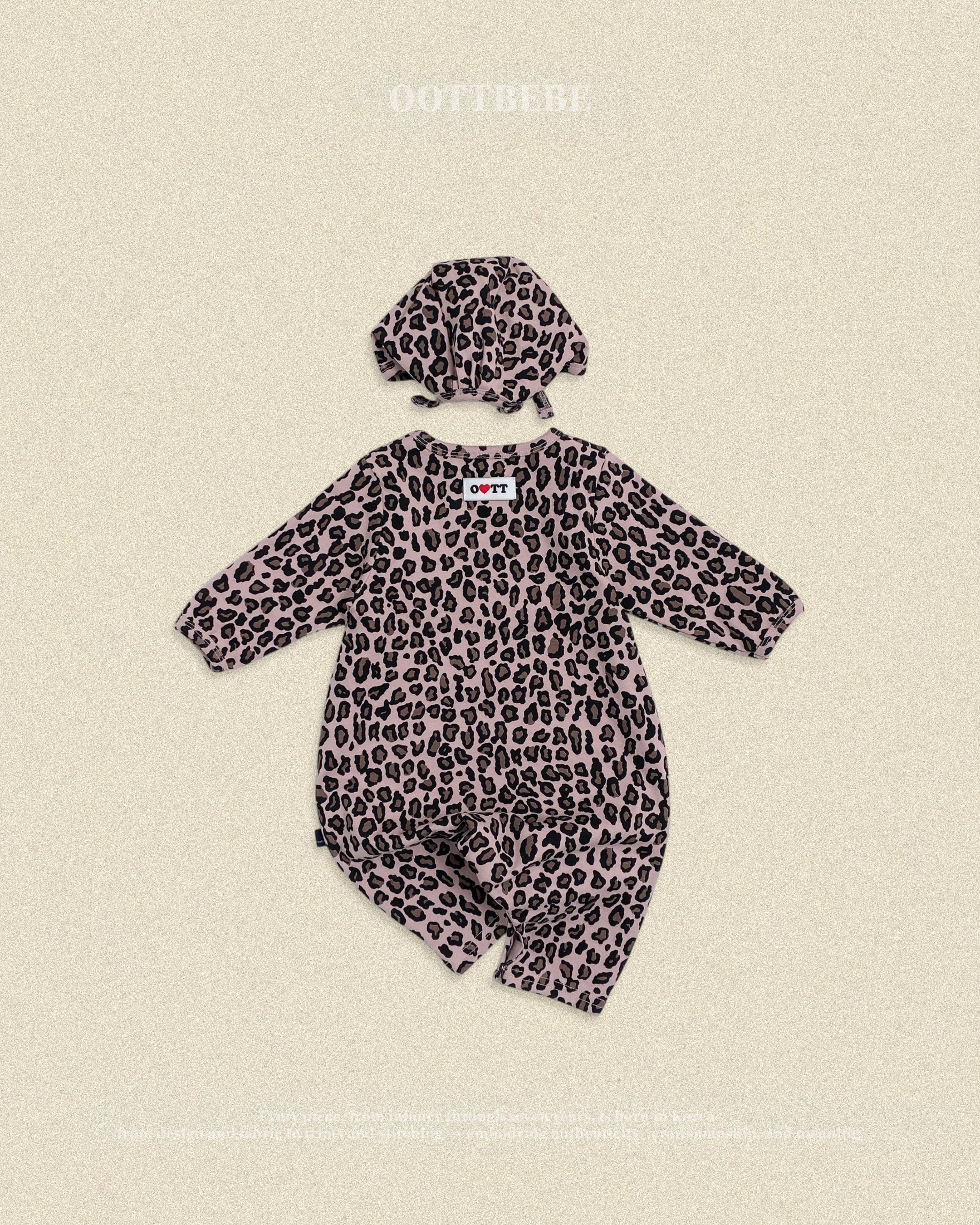 Oott Bebe Little Hoppy Bodysuit Bonnet Set