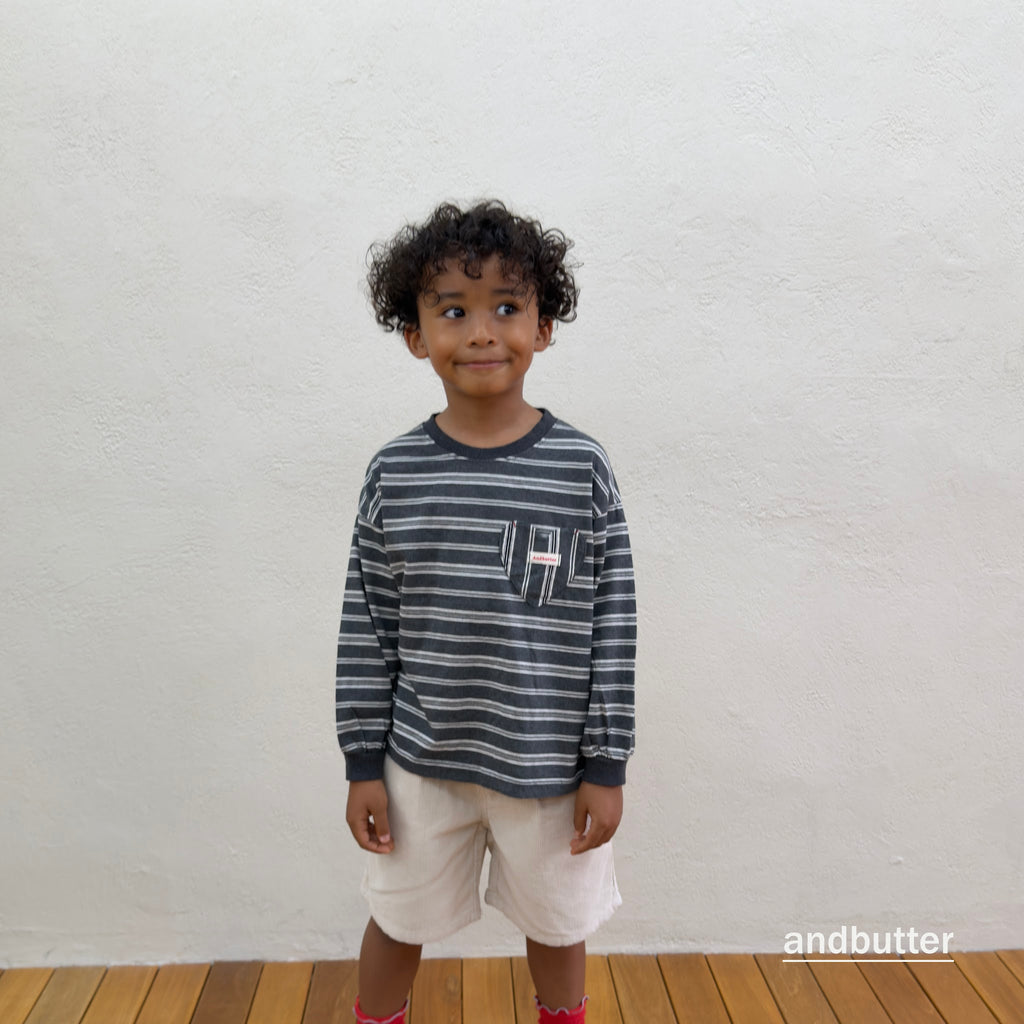 andbutter Heart Corduroy Shorts