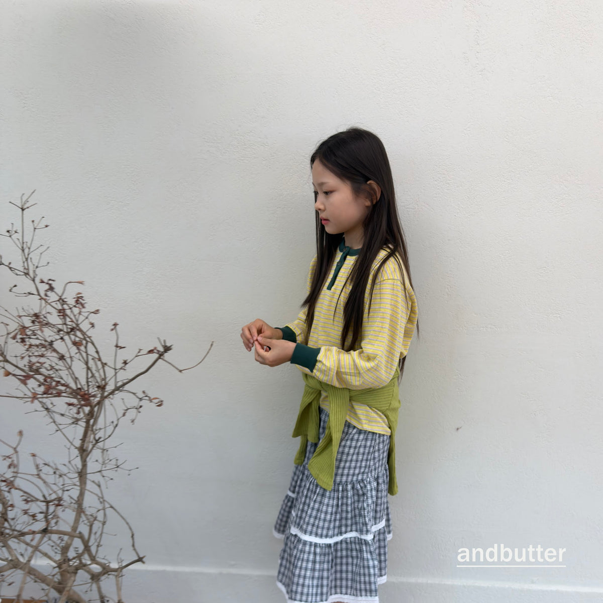 andbutter Stripe Henley T-Shirt