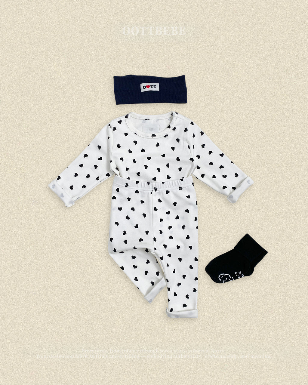 Oott Bebe Petit Heart Loungewear