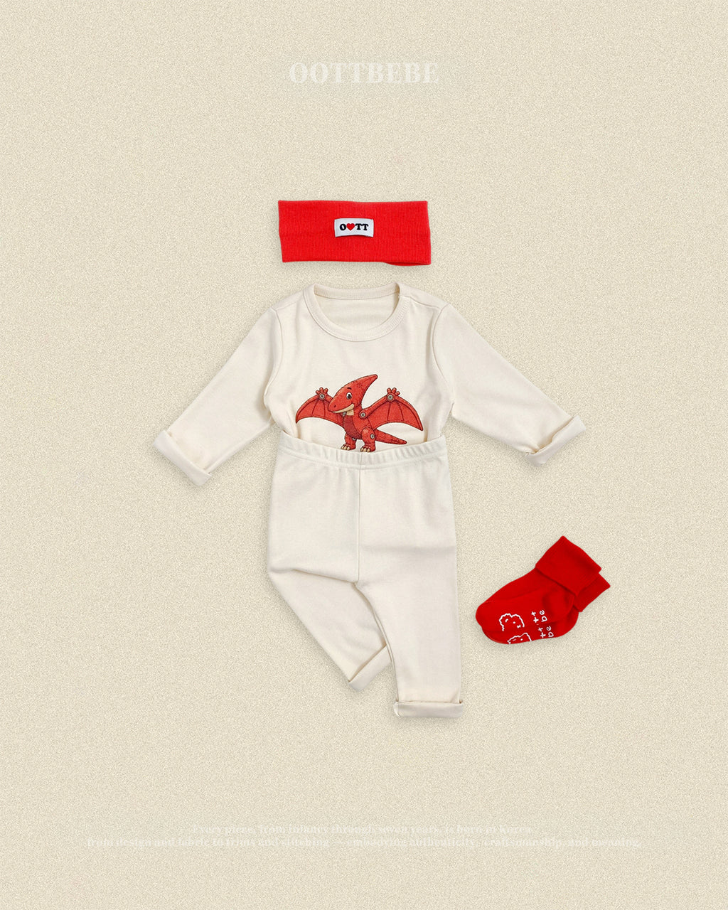 Oott Bebe Robot Dinosaur Loungewear