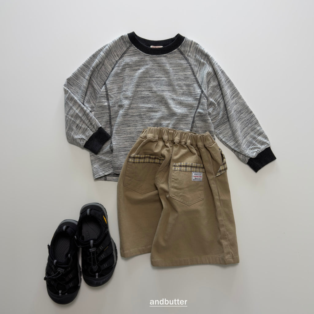 andbutter Hidden Check Bermuda Pants