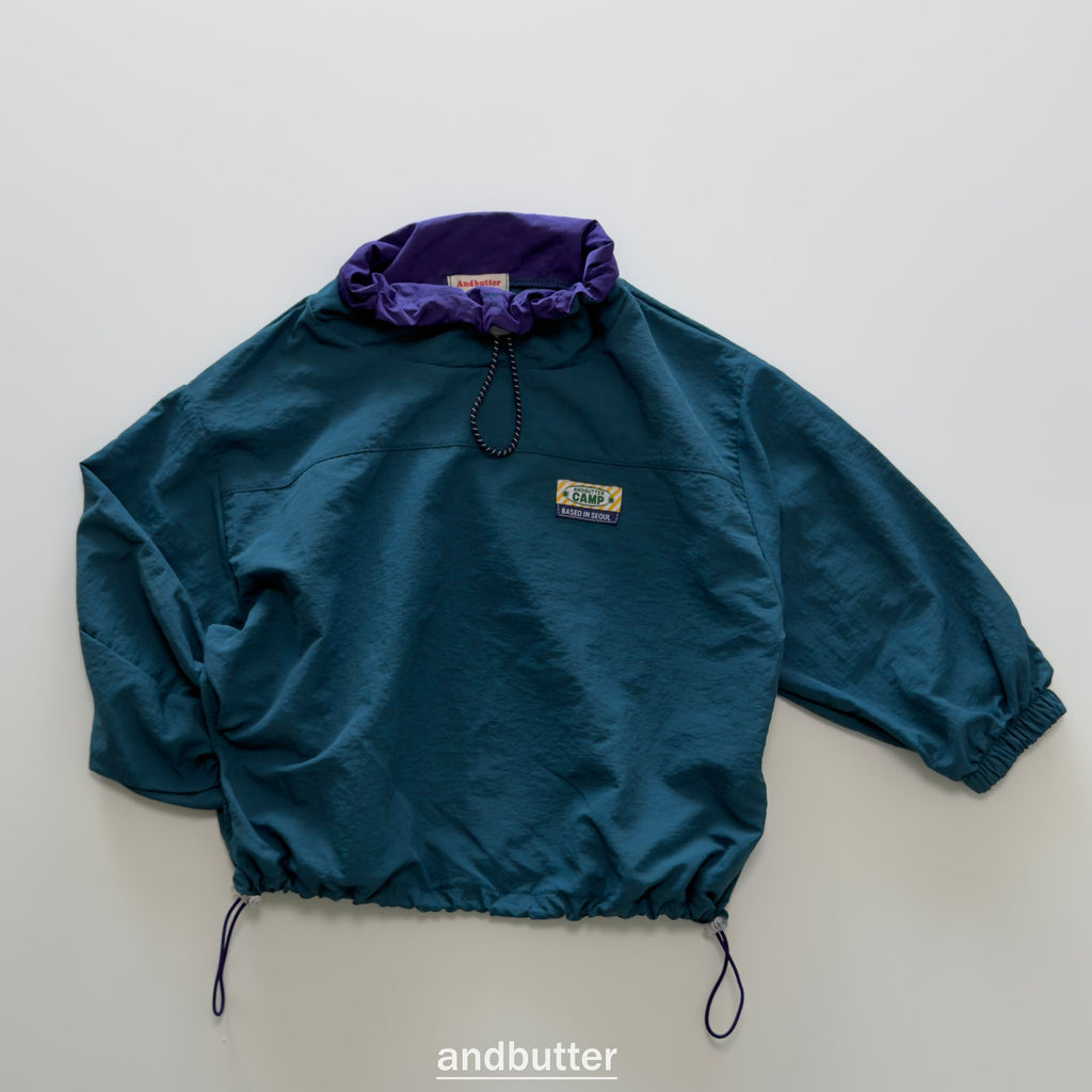 andbutter Color Neck Anorak