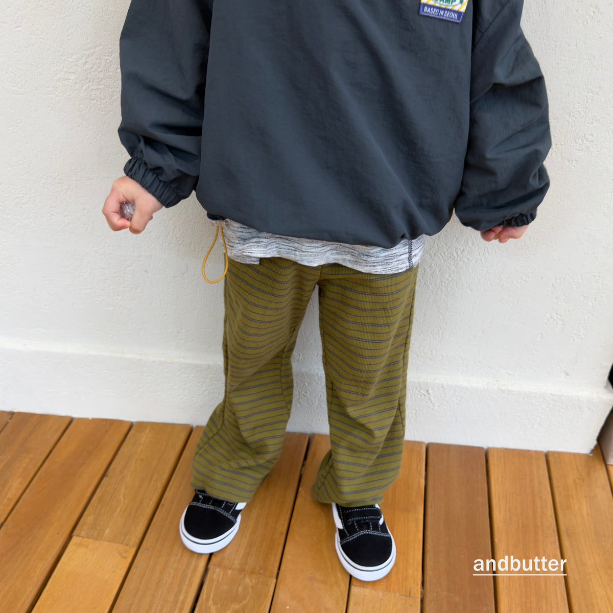 andbutter Button Flare Pants