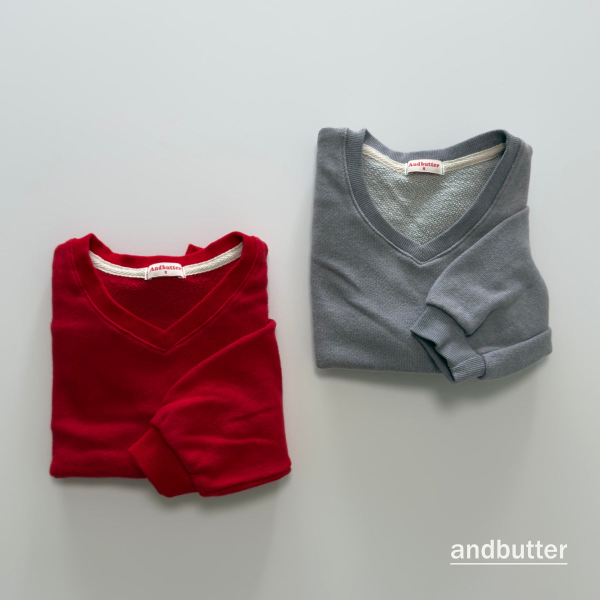 andbutter Soft V-Neck Sweatshirt