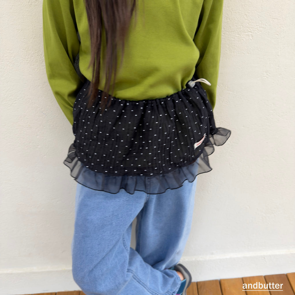 andbutter Wrinkle Dot Layered Skirt