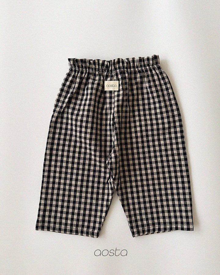 caramel check pants