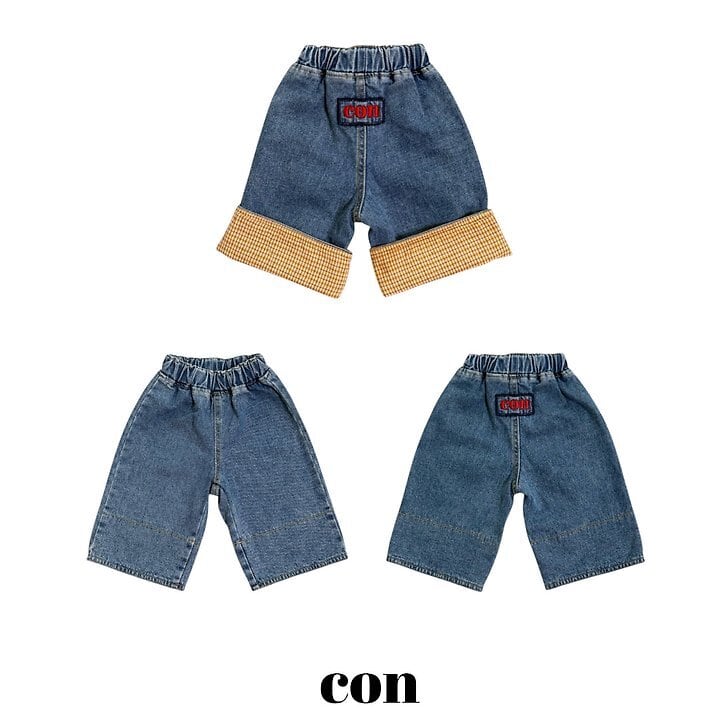 con wash roll-up denim