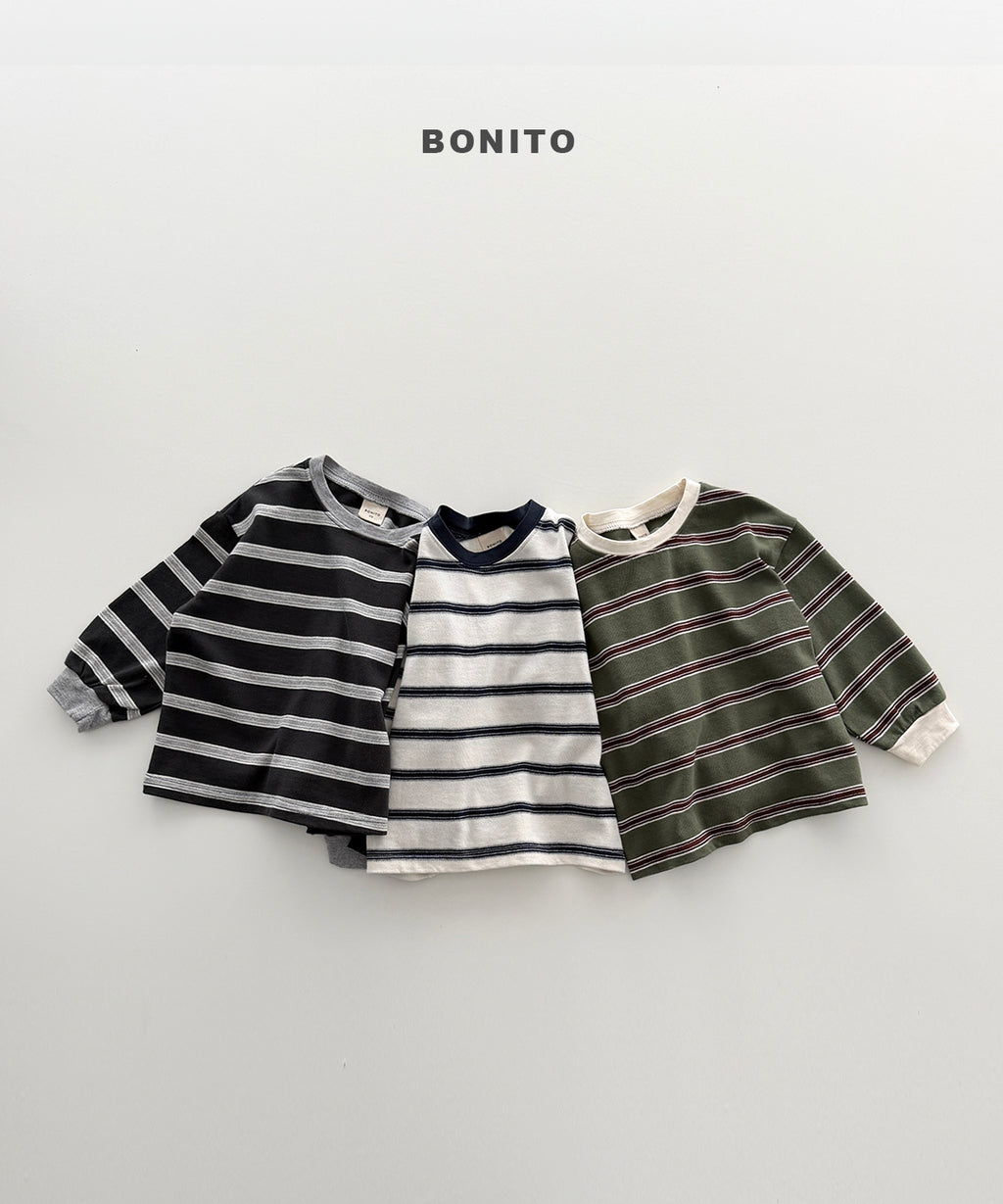 Haru Stripe Shirred Tee