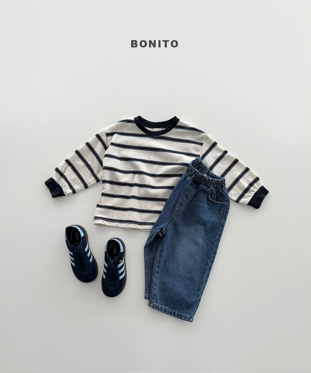 Haru Stripe Shirred Tee