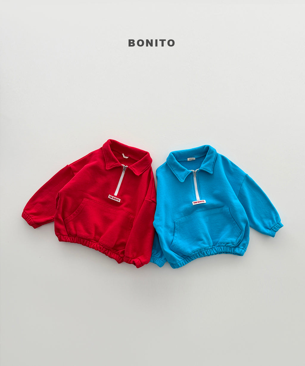 Collar Half-zip Pullover