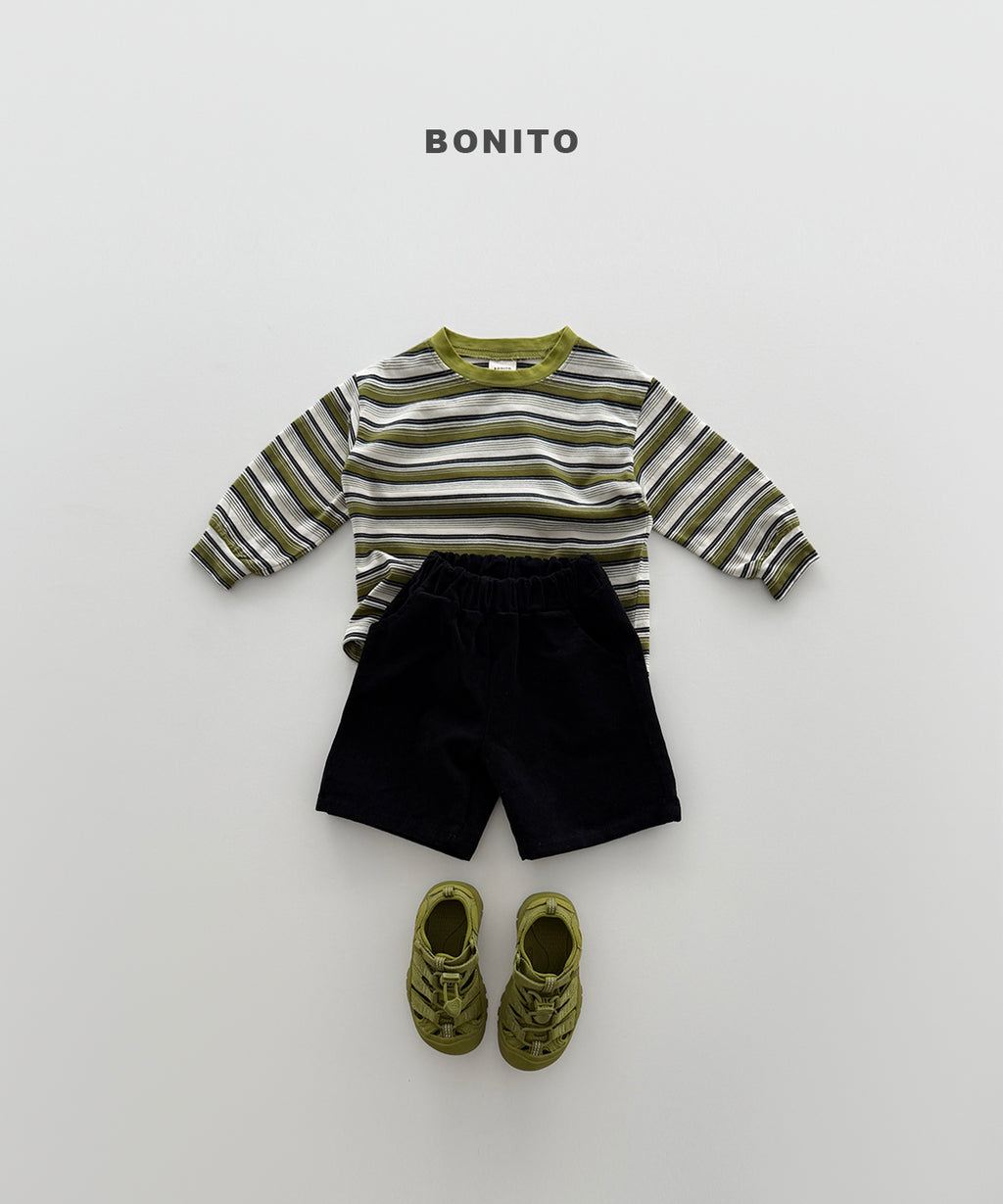 Track Stripe Shirred Tee