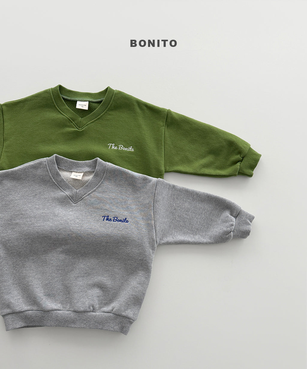V-neck sweatshirt