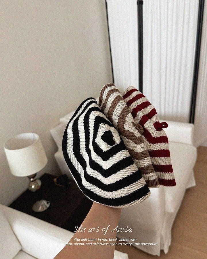 knit cookie béret