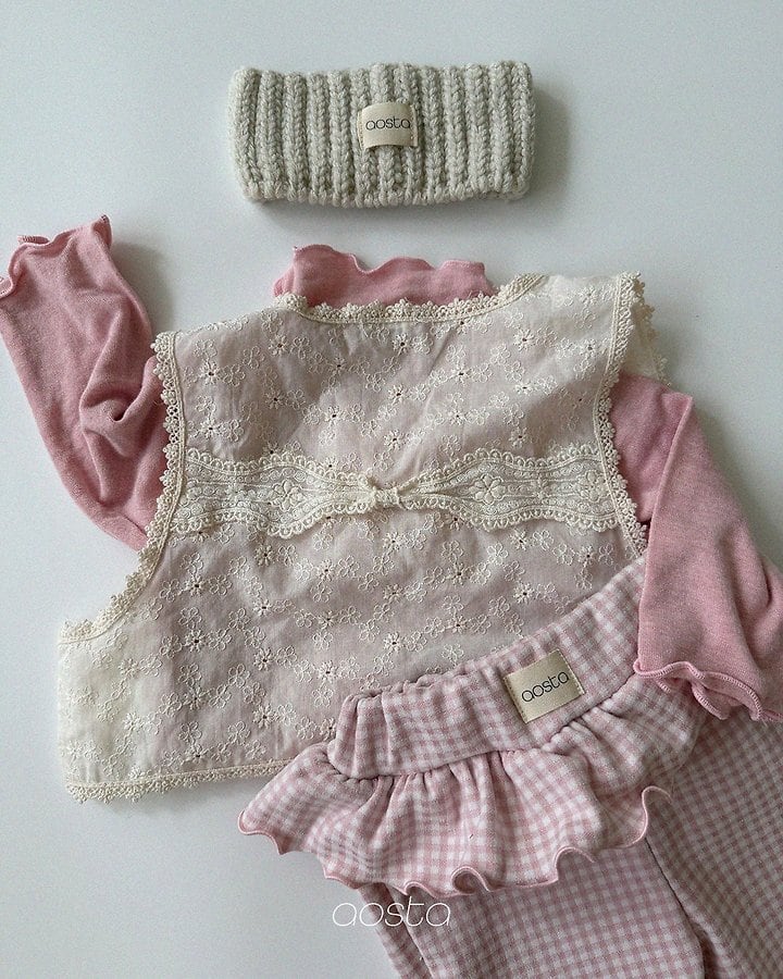 lace open vest