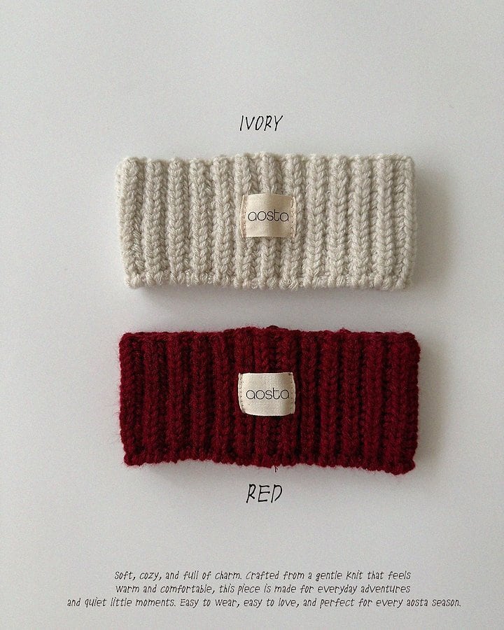 knit cookie hair band