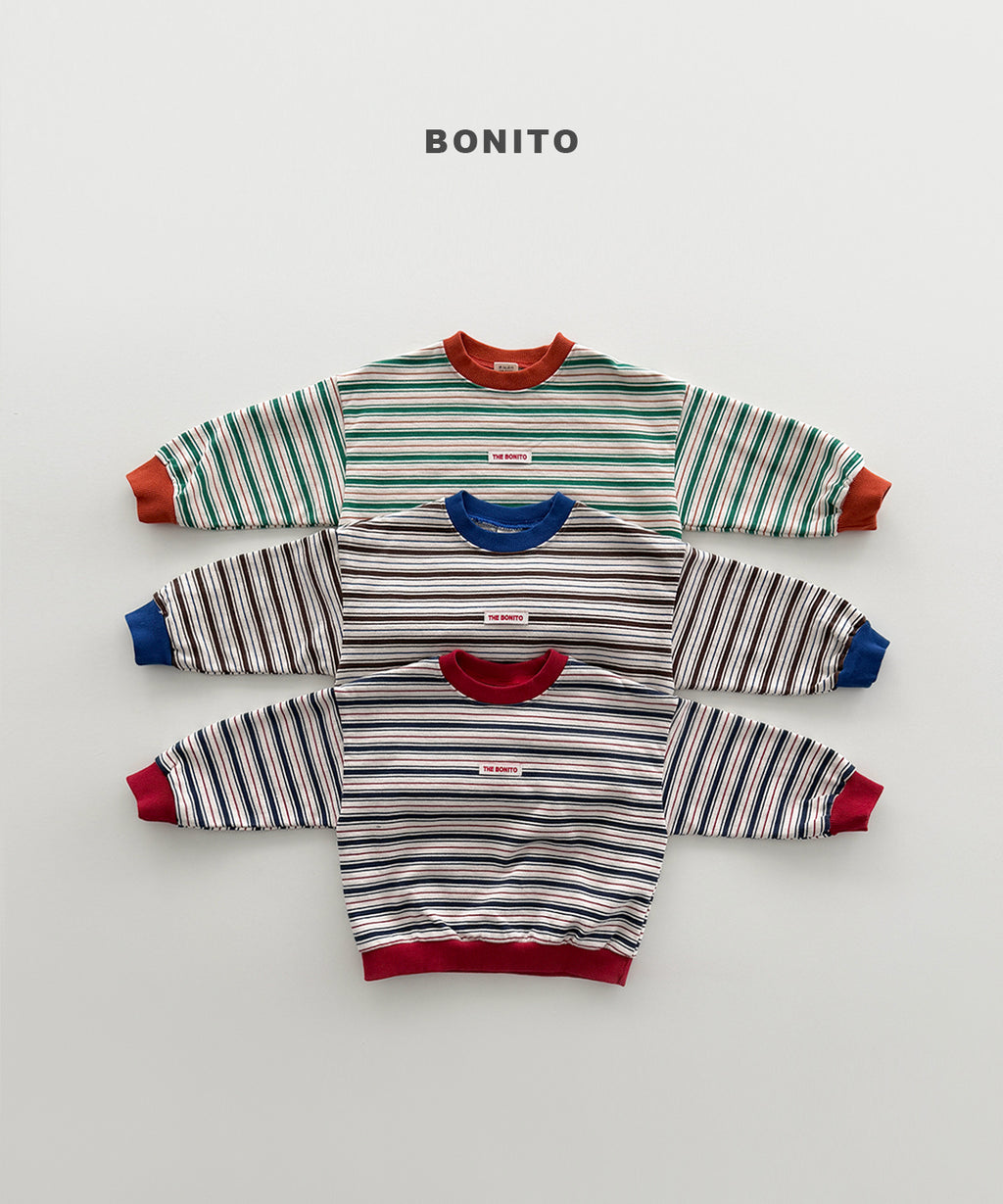 Peeling Stripe Sweatshirt